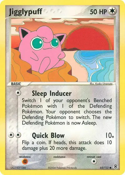Jigglypuff - 65/112 - Ex FireRed & LeafGreen