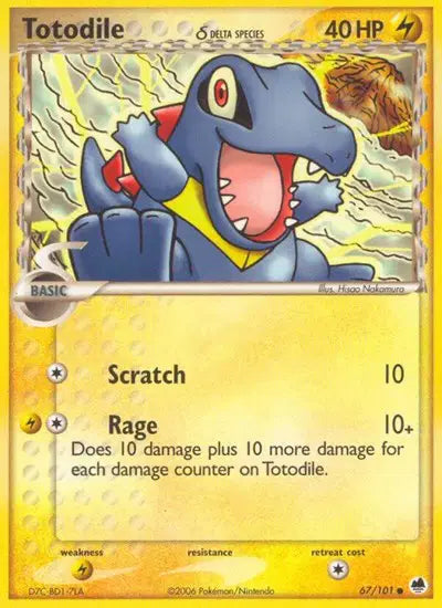 Totodile - 67/101 - Ex Dragon Frontiers