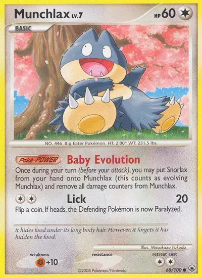 Munchlax - 68/100 - Majestic Dawn