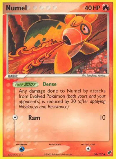 Numel - 68/107 - EX Deoxys