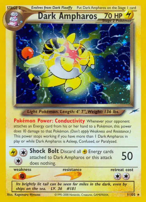 Dark Ampharos - 1/105 - Neo Destiny