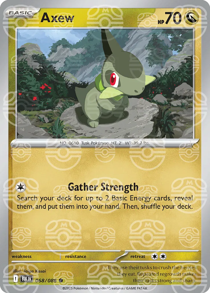 Axew - 068/086 - Black Bolt