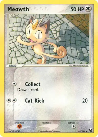 Meowth - 69/112 - Ex FireRed & LeafGreen