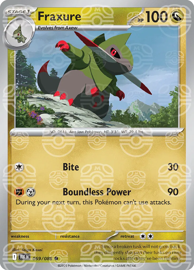 Fraxure - 069/086 - Black Bolt