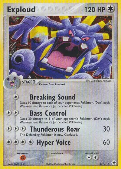 Exploud - 6/101 - EX Hidden Legends