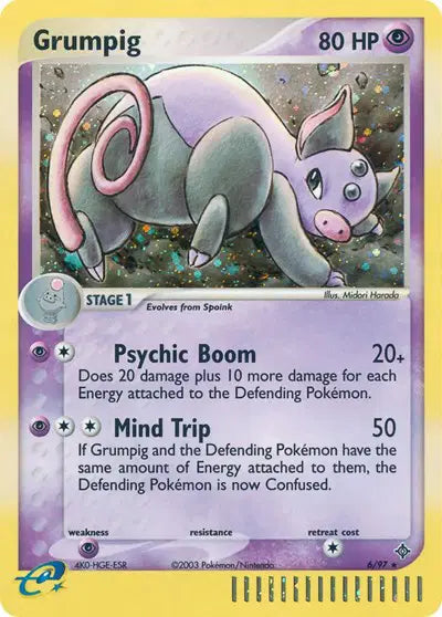 Grumpig - 6/97 - Ex Dragon