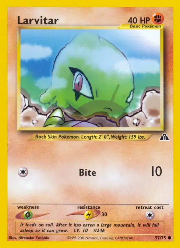Larvitar - 57/75 - Neo Discovery