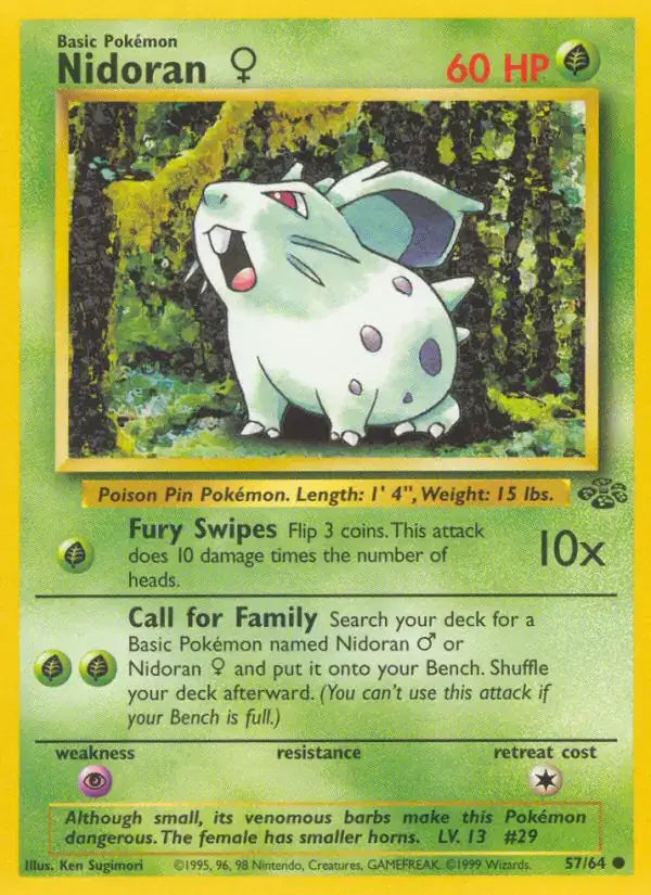 Nidoran F - 57/64 - Jungle