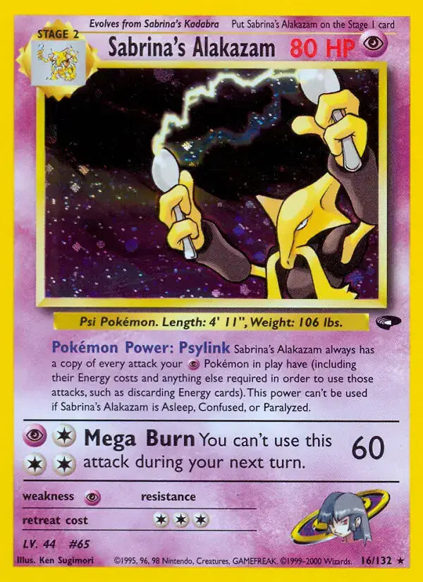 Sabrina's Alakazam - 16/132 - Gym Challenge