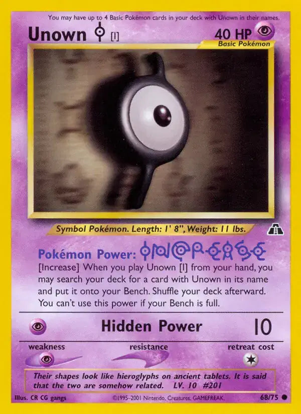 Unown I - 68/75 - Neo Discovery