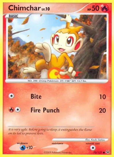 Chimchar - 70/127 - Platinum