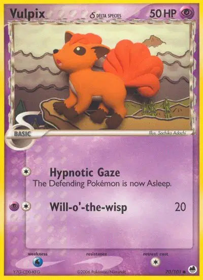 Vulpix - 70/101 - Ex Dragon Frontiers