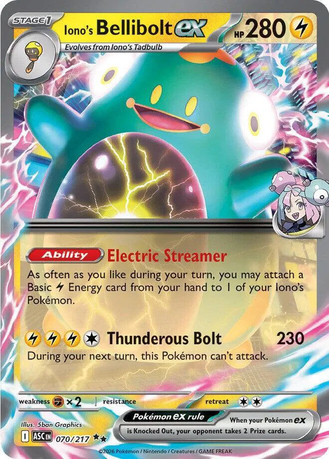 Iono's Bellibolt ex - 070/217 - Ascended Heroes