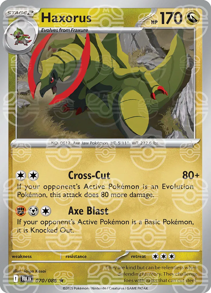 Haxorus - 070/086 - Black Bolt