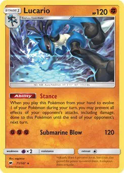 Lucario - 71/147 - SM Shadows - Deck Exclusives