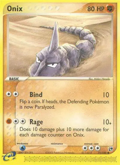 Onix - 71/100 - Sandstorm