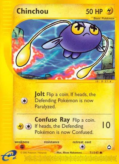Chinchou - 71/147 - Aquapolis