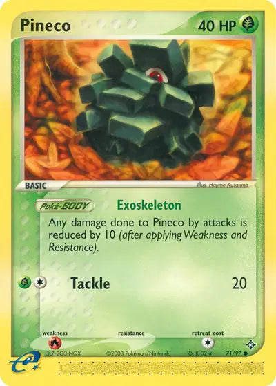 Pineco - 71/97 - Ex Dragon