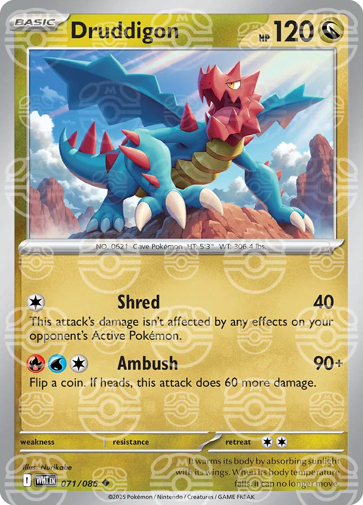 Druddigon - 071/086 - White Flare