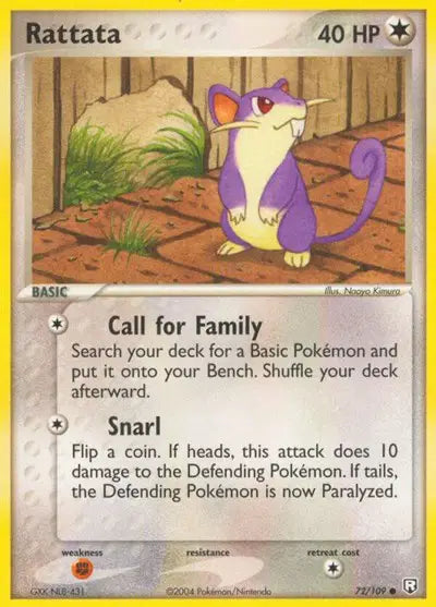 Rattata - 72/109 - EX Team Rocket Returns