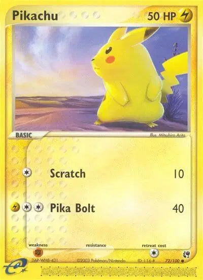 Pikachu - 72/100 - Sandstorm