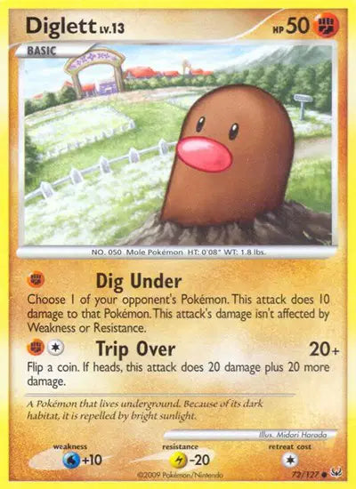 Diglett - 72/127 - Platinum