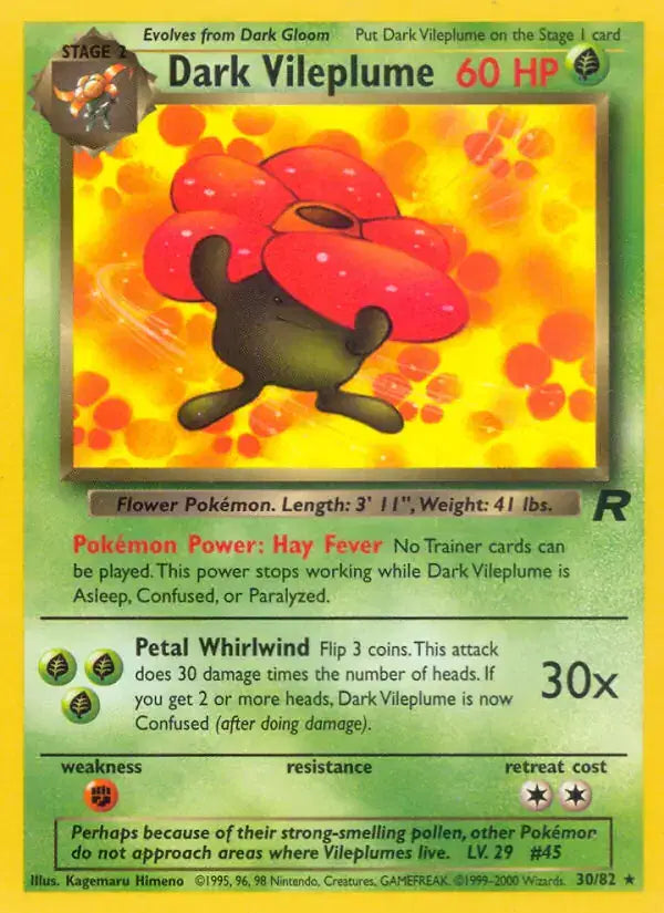 Dark Vileplume - 30/82 - Team Rocket
