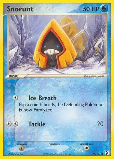 Snorunt - 73/101 - EX Hidden Legends