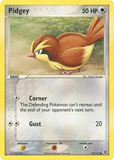 Pidgey - 73/112 - Ex FireRed & LeafGreen