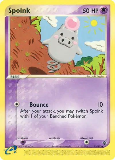 Spoink - 73/97 - Ex Dragon