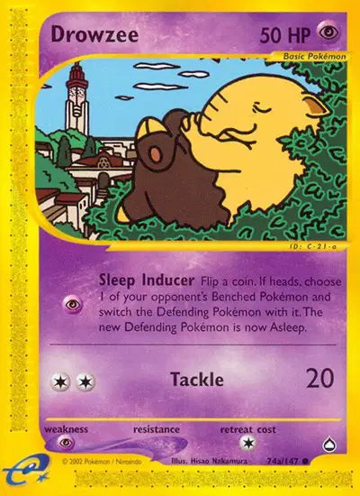 Drowzee - 74a/147 - Aquapolis