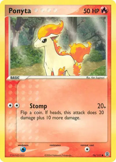 Ponyta - 76/112 - Ex FireRed & LeafGreen