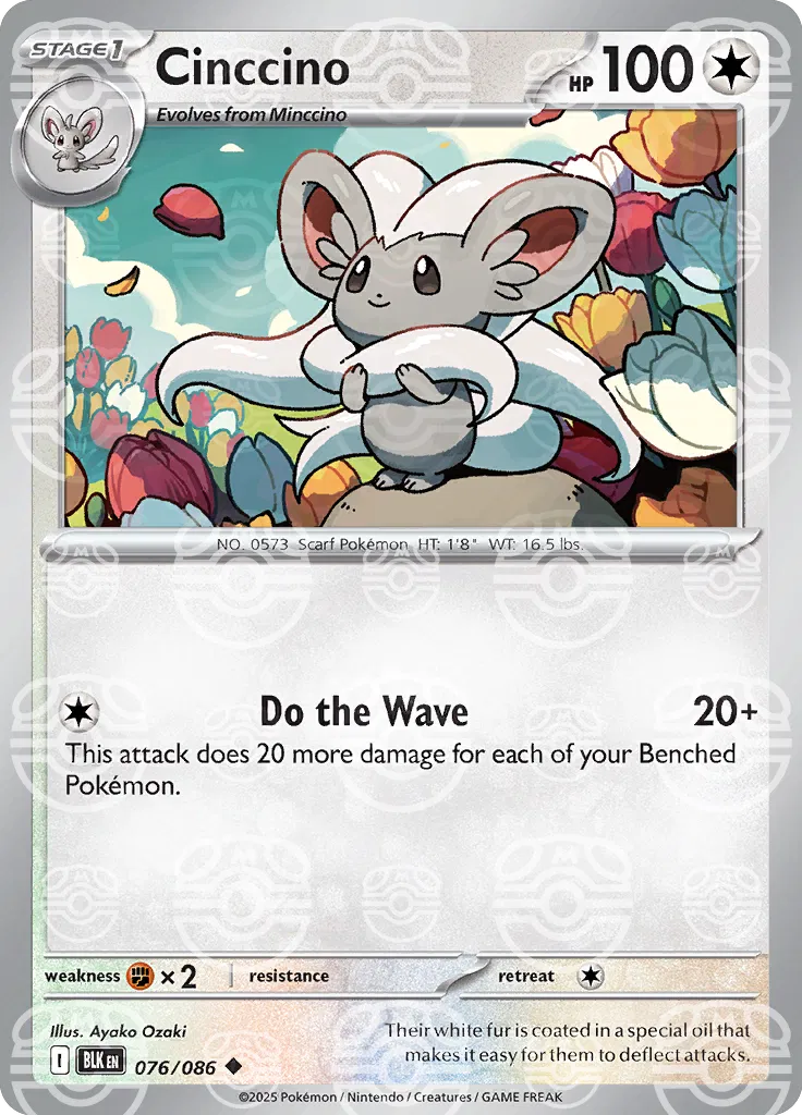 Cinccino - 076/086 - Black Bolt