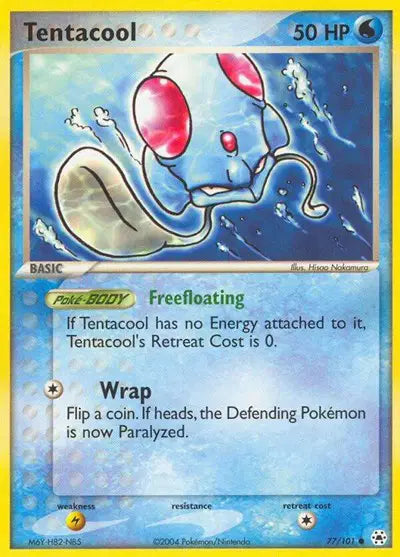 Tentacool - 77/101 - EX Hidden Legends