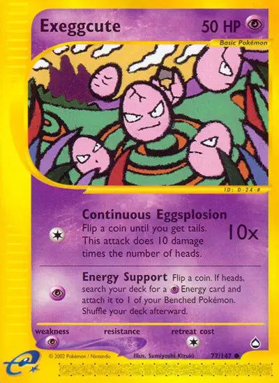 Exeggcute - 77/147 - Aquapolis
