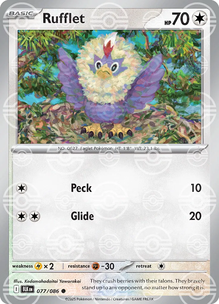 Rufflet - 077/086 - Black Bolt