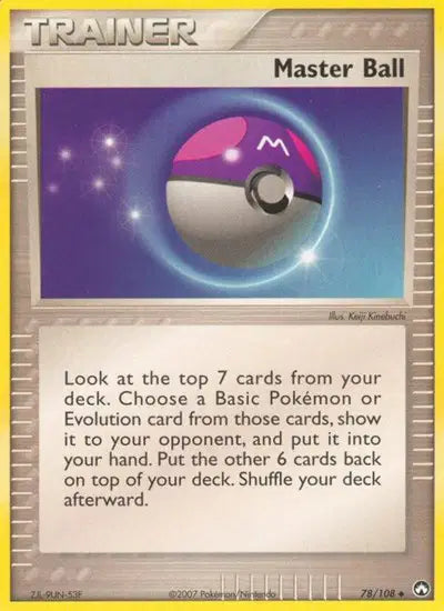 Master Ball - 78/108 - Ex Power Keepers
