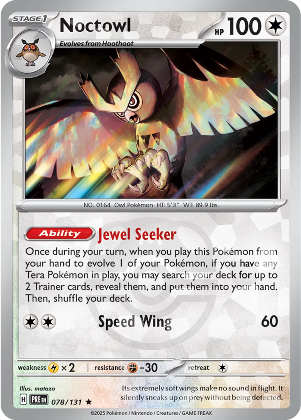 Noctowl - 078/131 - Prismatic Evolutions