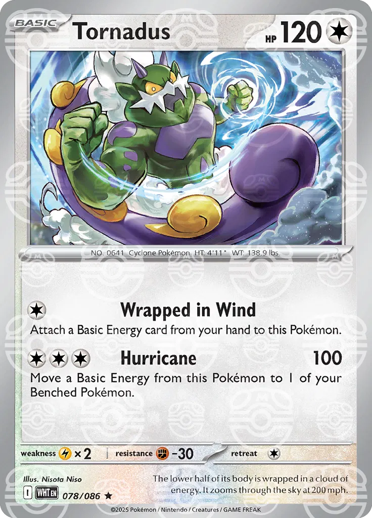 Tornadus - 078/086 - White Flare