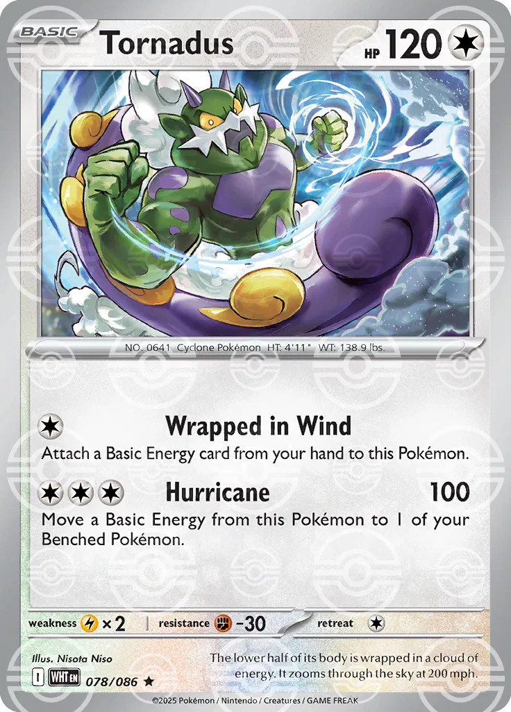 Tornadus - 078/086 - White Flare