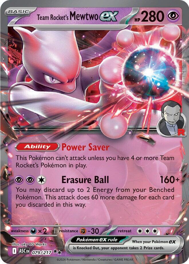 Team Rocket's Mewtwo ex - 079/217 - Ascended Heroes