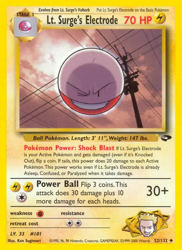 Lt. Surge's Electrode - 52/132 - Gym Challenge