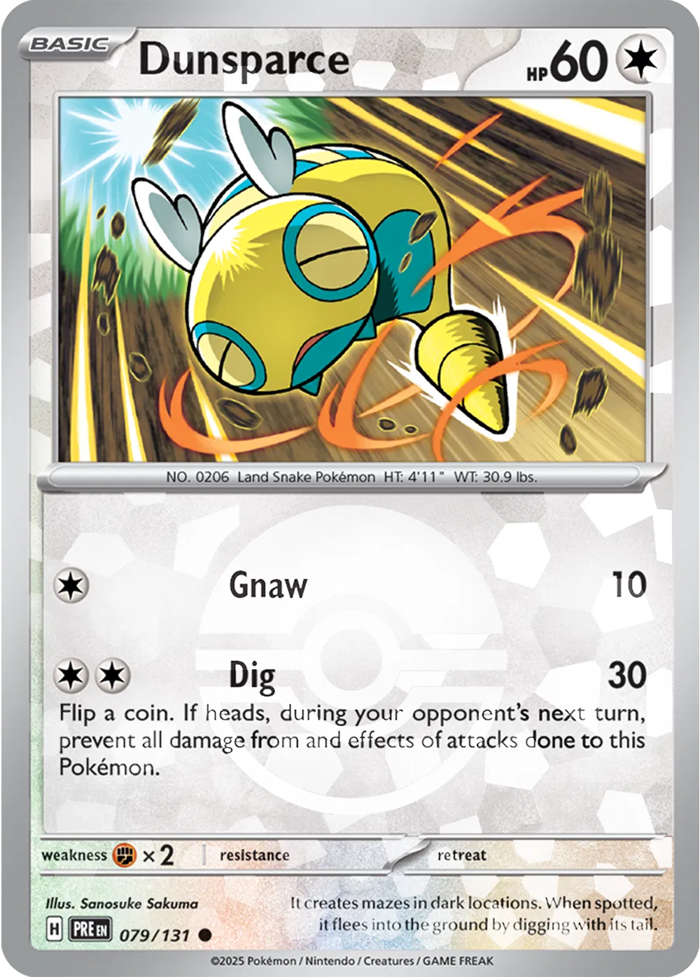 Dunsparce - 079/131 - Prismatic Evolutions
