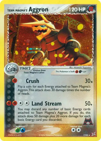 Team Magma's Aggron - 7/95 - Ex Team Magma vs Team Aqua