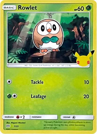 Rowlet - 7 - McDonald's 25th Anniversary Promos