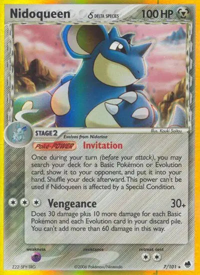 Nidoqueen - 7/101 - Ex Dragon Frontiers