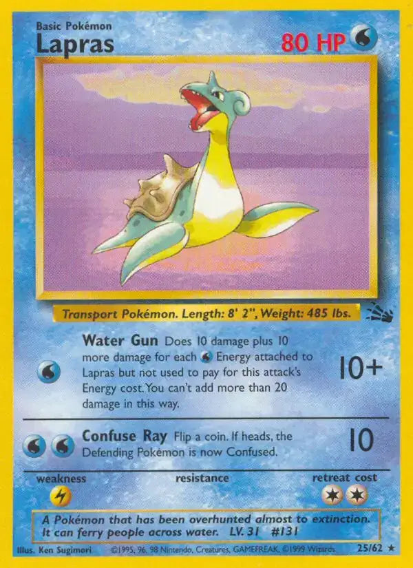 Lapras - 25/62 - Fossil