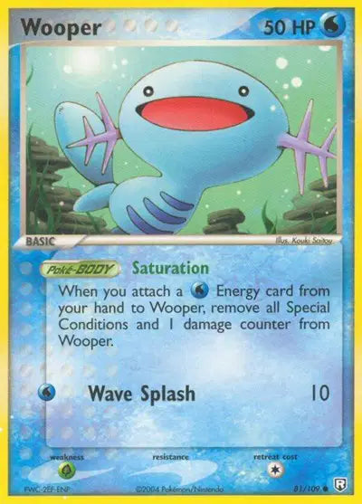 Wooper - 81/109 - EX Team Rocket Returns