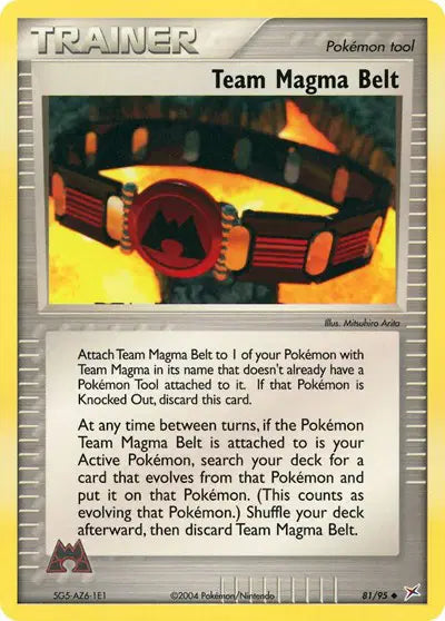 Team Magma Belt - 81/95 - Ex Team Magma vs Team Aqua