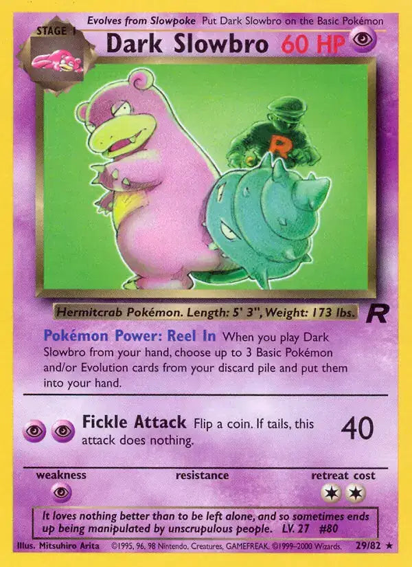 Dark Slowbro - 29/82 - Team Rocket